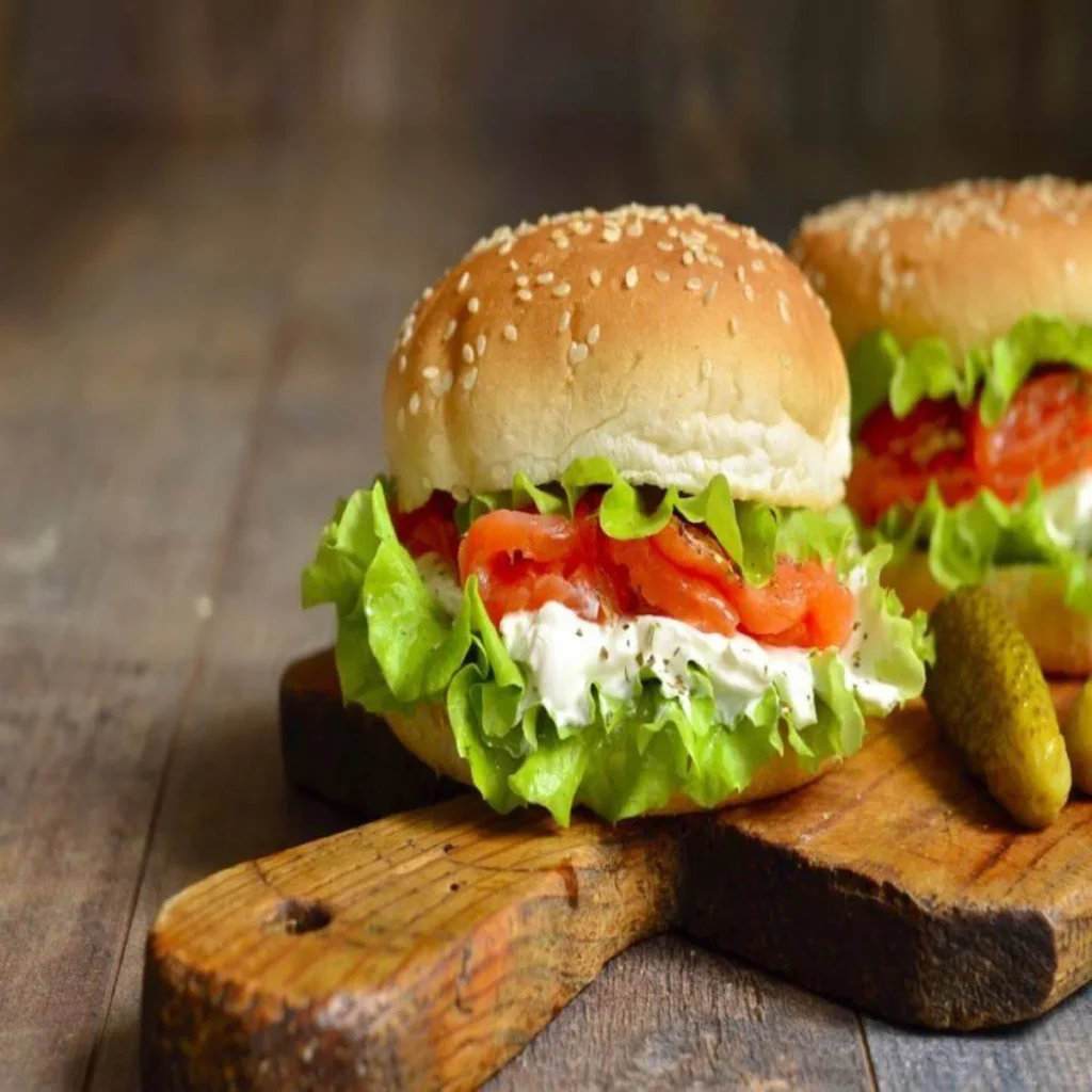 Paneer and green pea’s burger